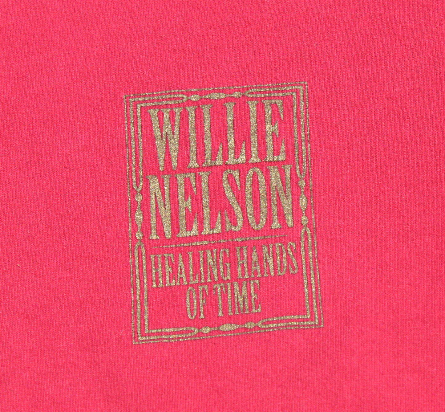1990's Size Large Willie Nelson "Healing Hands Of Time" Long Sleeve Shirt
