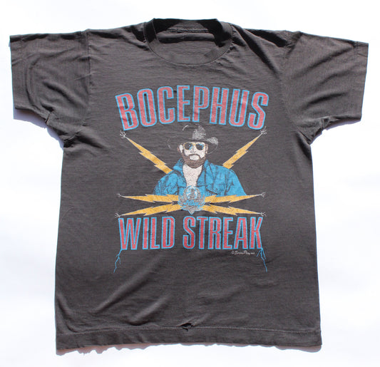 1988 Size Medium Hank Williams Jr. "Bocephus-Wild Streak" Tee Shirt