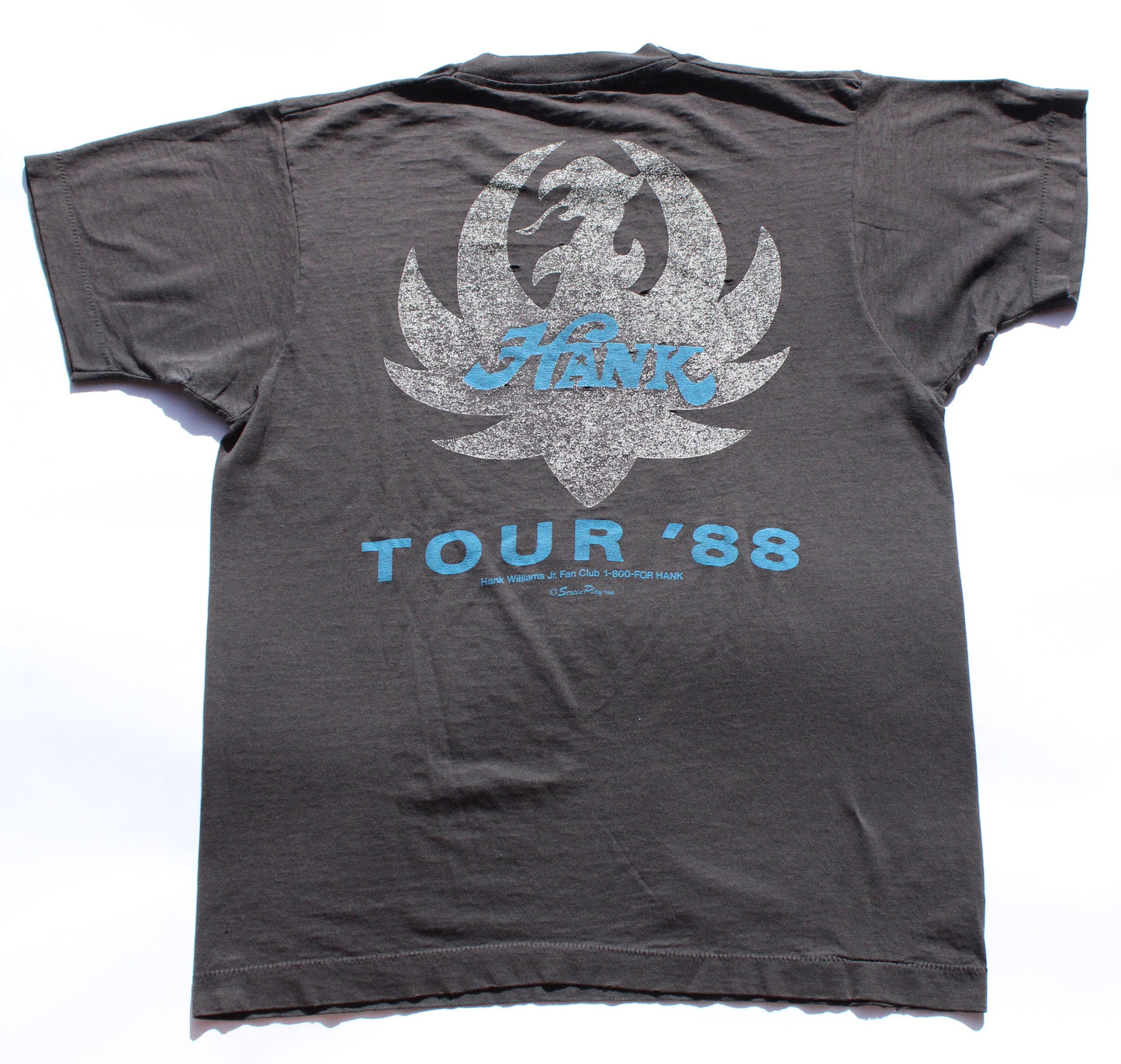 1988 Size Medium Hank Williams Jr. "Bocephus-Wild Streak" Tee Shirt