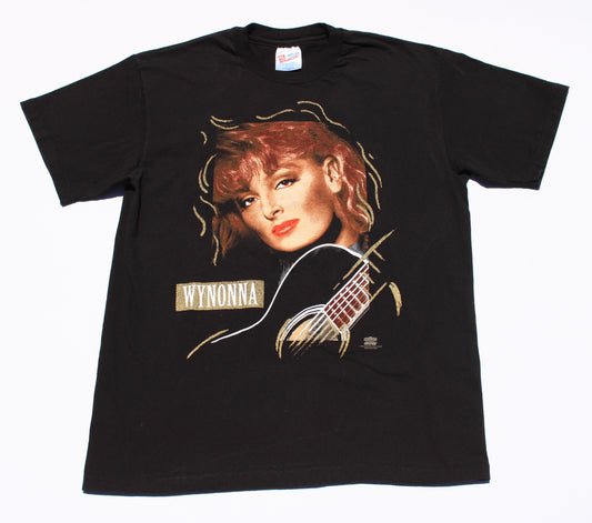 1990 Size Large Wynonna "Girls With Guitars-Black" Tee Shirt